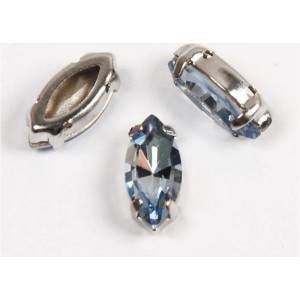 Лодочка Light Sapphire в оправе (хрусталь)